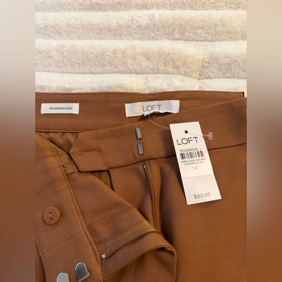 Loft Riviera Slim Mid Rise Pant - Picture 2 of 6